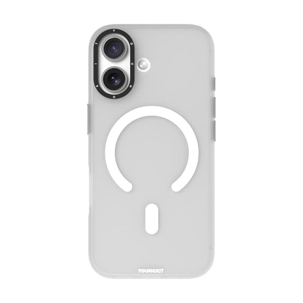 YOUNGKIT Mobilskal till iPhone 17 MagSafe PET TPU - Vit Vit