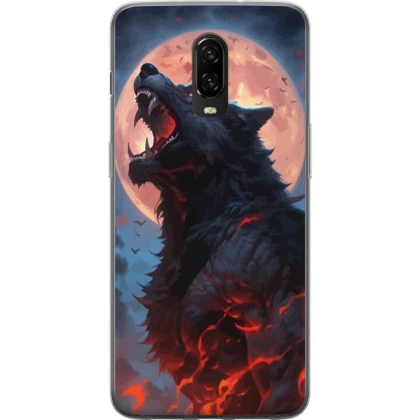 Mobilcover til OnePlus 6T med Hylende ulv