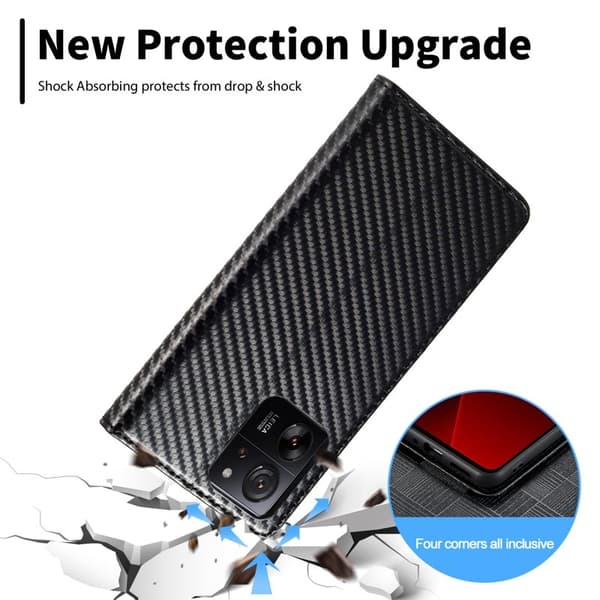 LC.IMEEKE Xiaomi 13T Pro Plånboksfodral TPU+Konstläder - Vertikal Rand