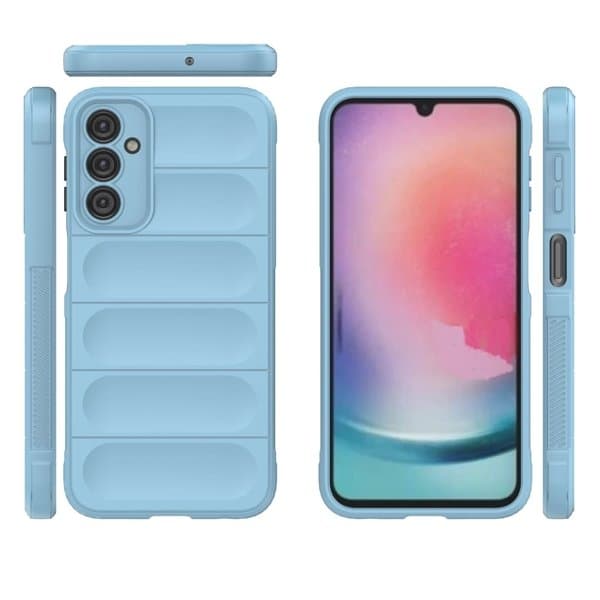 Galaxy A24 4G -puhelinkuori Magic Shield - vaaleansininen Blå