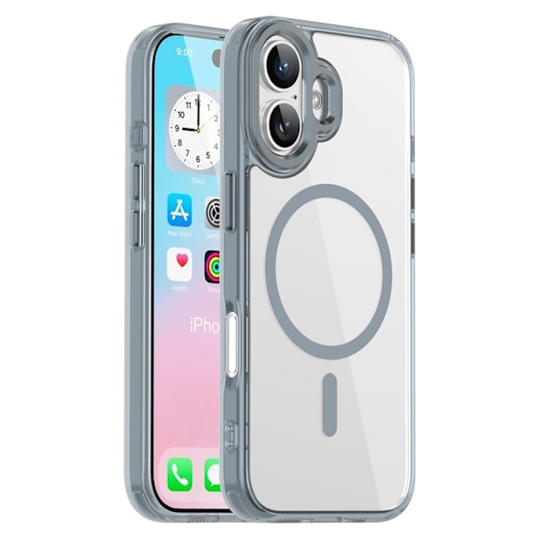 Mobilskal till iPhone 17 MagSafe TPU+PC Transparent - Titangrå Grå