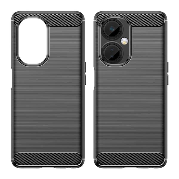 Telefontaske til OnePlus Nord CE 3 Carbon Silicone - Sort Black