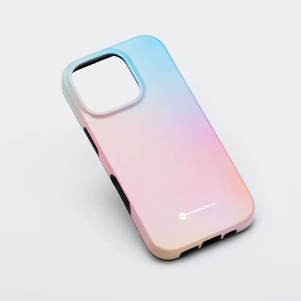 Forcell Telefontaske til iPhone 15 Pro Max MagSafe Mirage - Lyserød/Blå