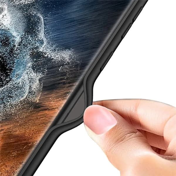 GKK Galaxy S23 Ultra -puhelinkuori Phantom - Musta Black