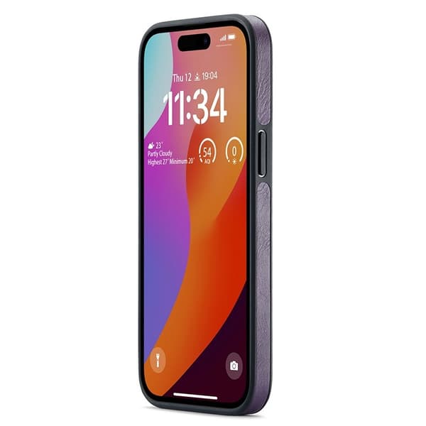 DG.MING Mobilskal till iPhone 15 Pro Logo View Stöttålig Lila