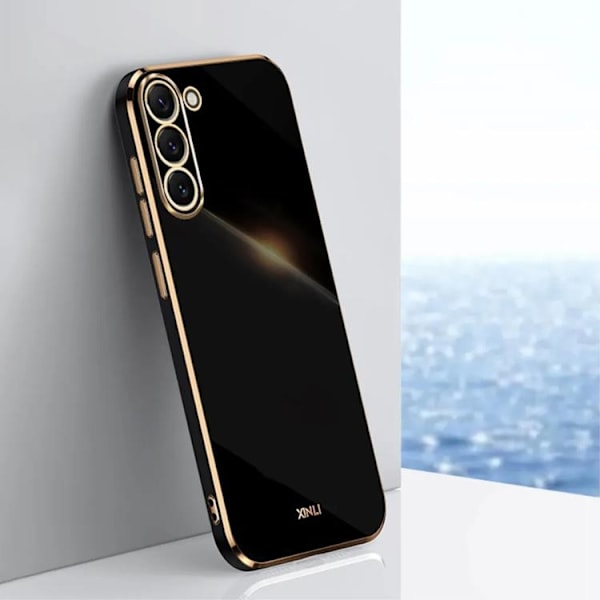 Galaxy S24 Plus Mobilskal Electroplating - Svart Svart
