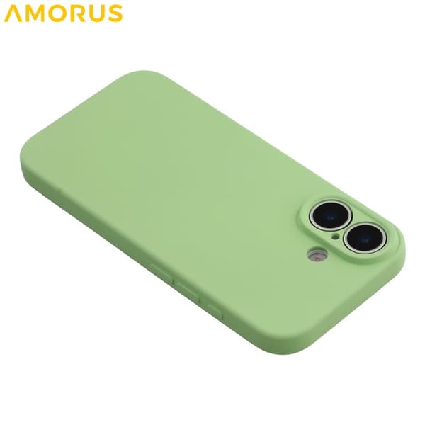 AMORUS Mobilskal till iPhone 17 Precise Cutouts TPU Fiber - Grön Grön