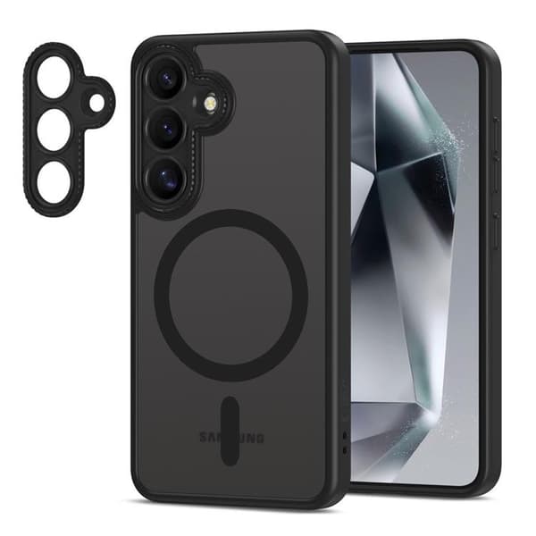 Tech-Protect Telefontaske til Galaxy S25 Magsafe Magcam - Mat Sort Svart
