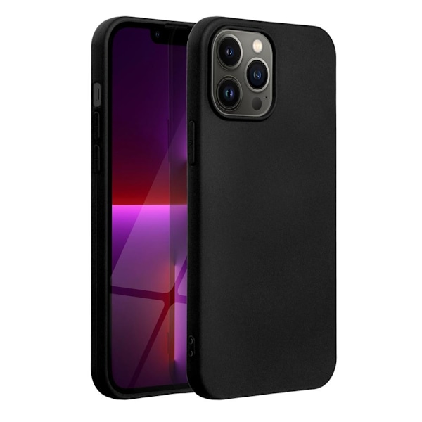 Forcell iPhone 14 Pro Max Skal Silikon Lite Svart Svart