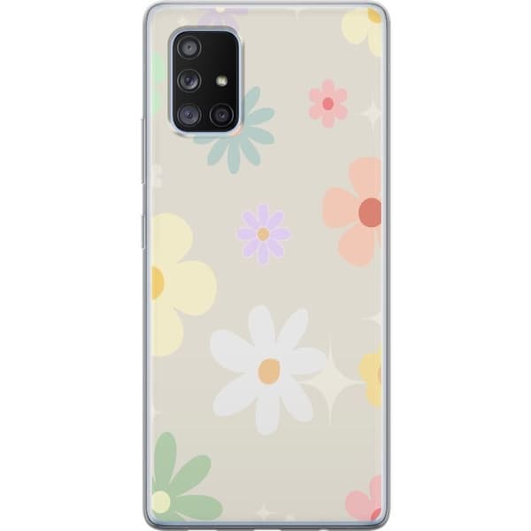Mobilskal till Samsung Galaxy A71 5G med fejdande blommor