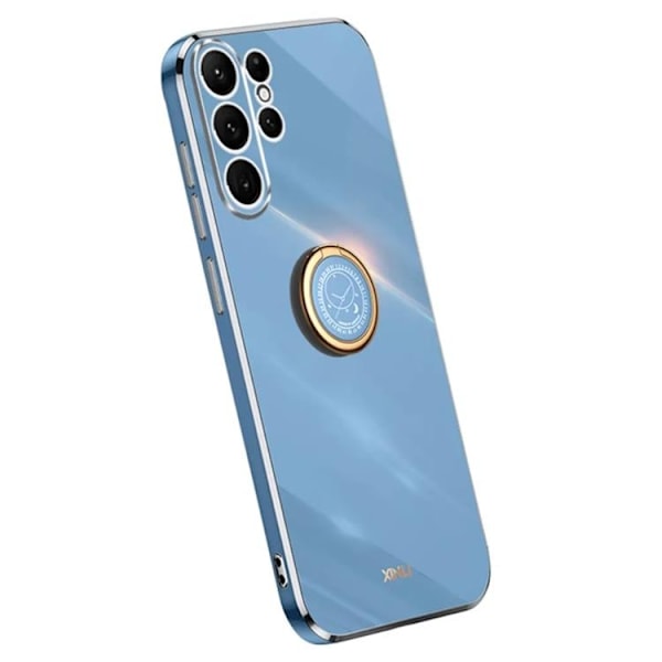 Galaxy S24 Ultra Mobilskal Ringhållare - Blå