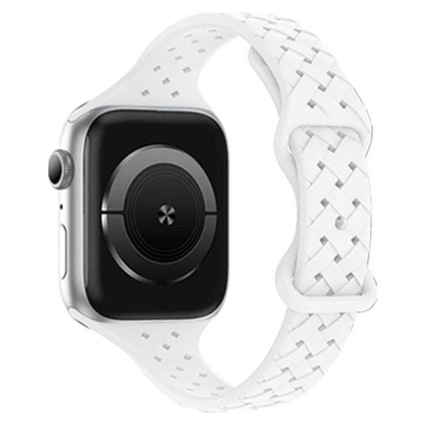 Apple Watch 7/8/SE/Ultra (42/44/45/49mm) Armbånd Weave - Hvid