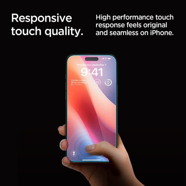 Spigen [2-Pack] iPhone 16 Pro Max/17 Pro Max Skärmskydd Härdat glas Privacy Svart