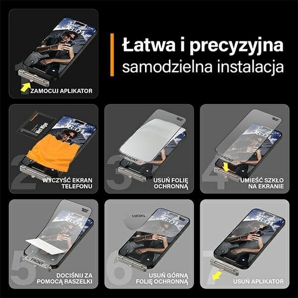 PanzerGlass iPhone 15 Pro Max 6.7" Härdat Glas Skärmskydd Matrix D3O