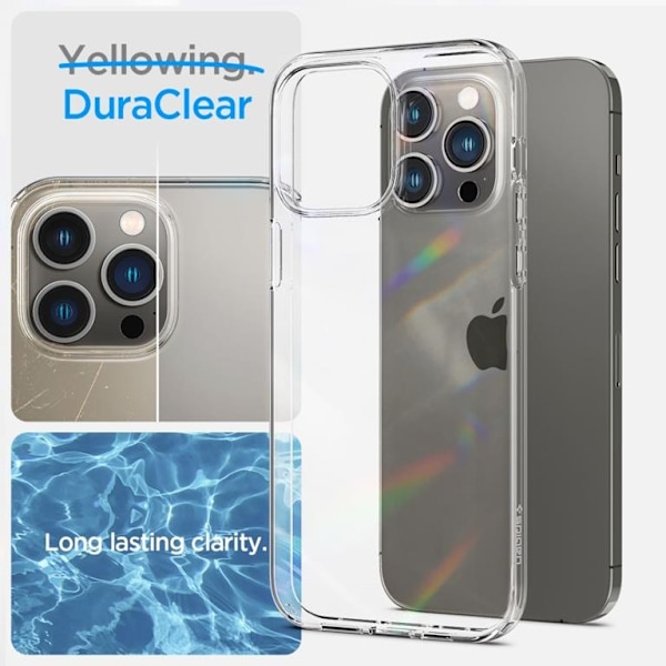 Spigen iPhone 14 Pro Härdat Glas Skärmskydd (2 Pack) + Skal Crystal Pack