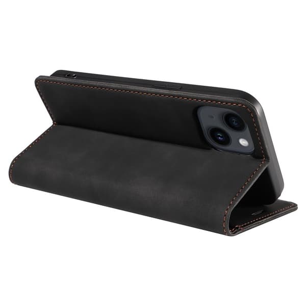 BETOPNICE 003 iPhone 13 mini Plånboksfodral Konstläder - Svart
