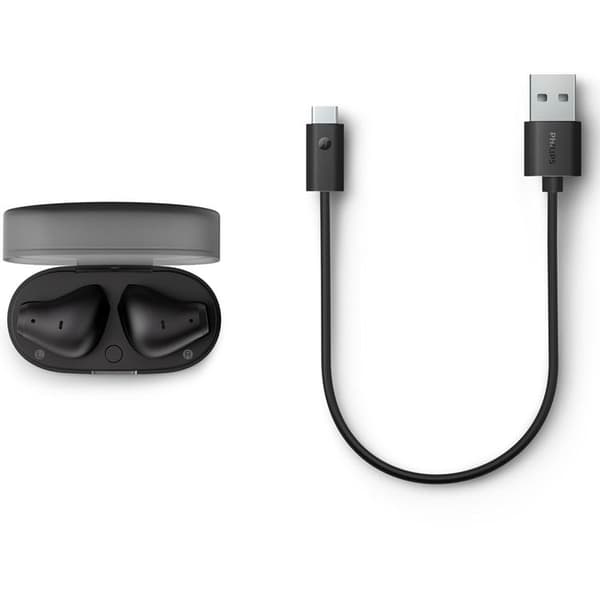 Philips TWS In-Ear Hörlurar Dynamisk bas - Svart Svart
