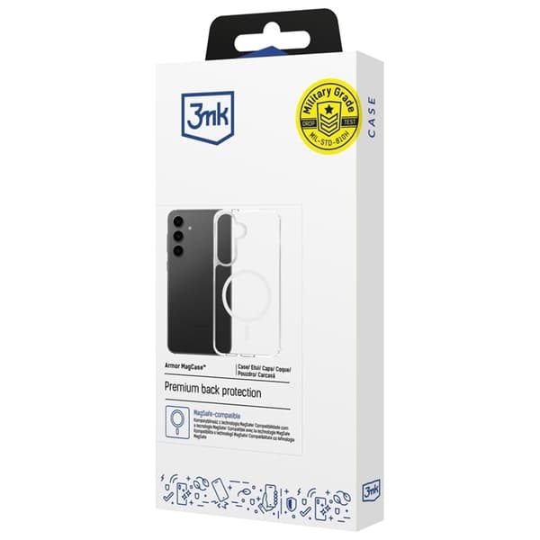 3MK Mobilskal till Galaxy A16 MagSafe Armor - Transparent Vit