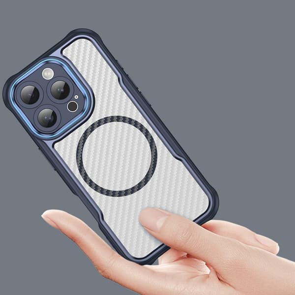 Telefontaske til iPhone 16 Pro Max MagSafe Silicone Leading - Blå Blå