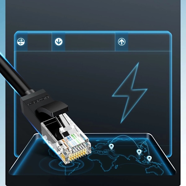 Ugreen Ethernet Patchcord RJ45 Cat 6 1000Mbps 2 m