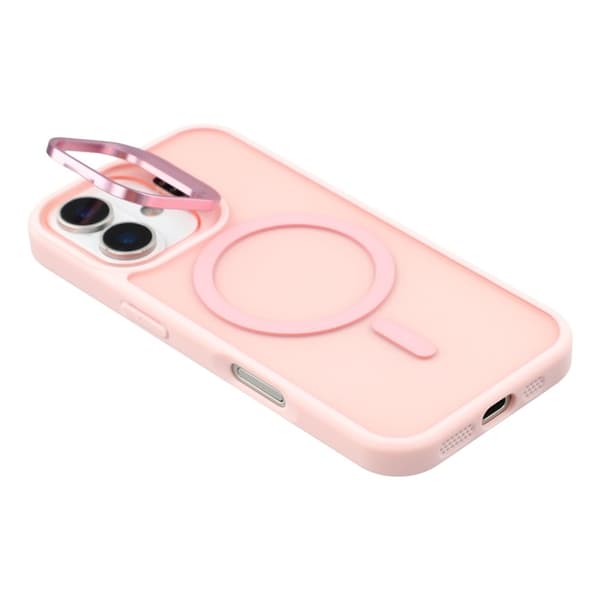 Mobilskal till iPhone 17 MagSafe Lins Kickstand - Rosa Rosa