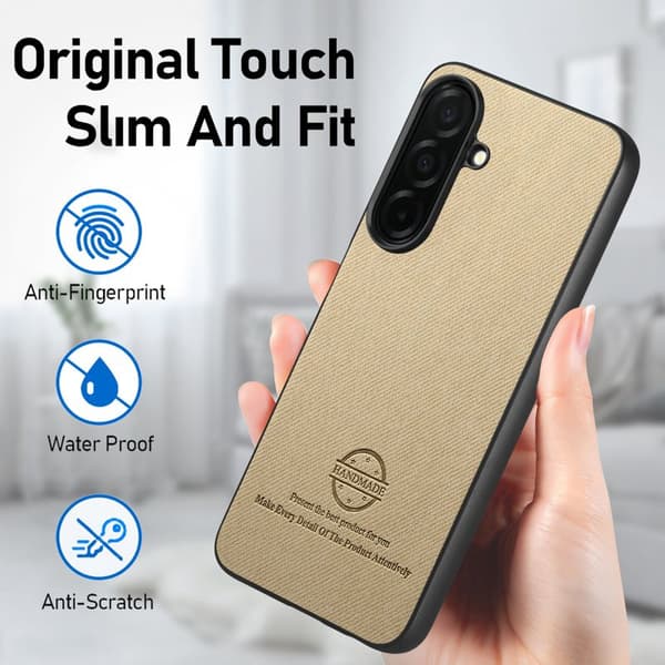 Mobilskal för Samsung Galaxy S26 Konstläder - Khaki