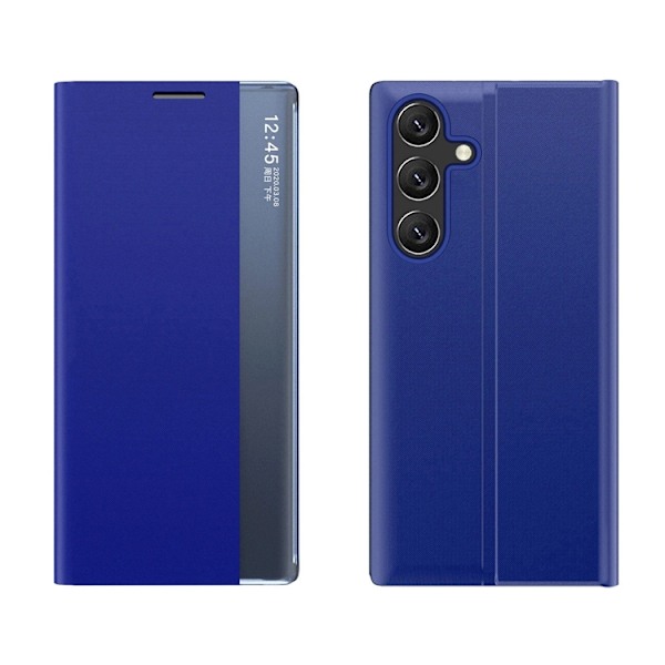 Galaxy A55 Fodral Sleep View med Flap - Blå