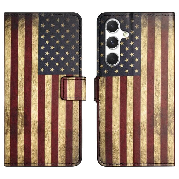 Plånboksfodral för Samsung Galaxy S26 Plus Konstläder - Amerikanska flaggan