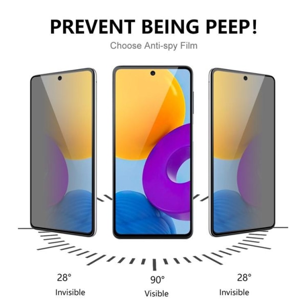[2-Pack] Galaxy A54 5G Härdat Glas Skärmskydd Privacy