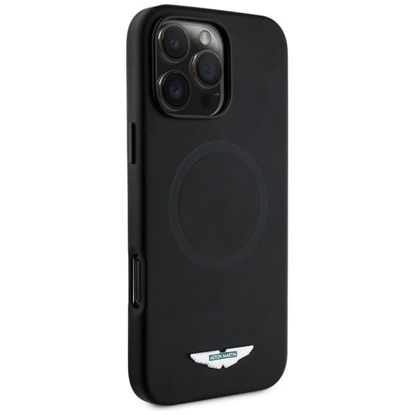 Aston Martin Telefontaske til iPhone 16 Pro Max MagSafe HC FW Logo - Sort Black