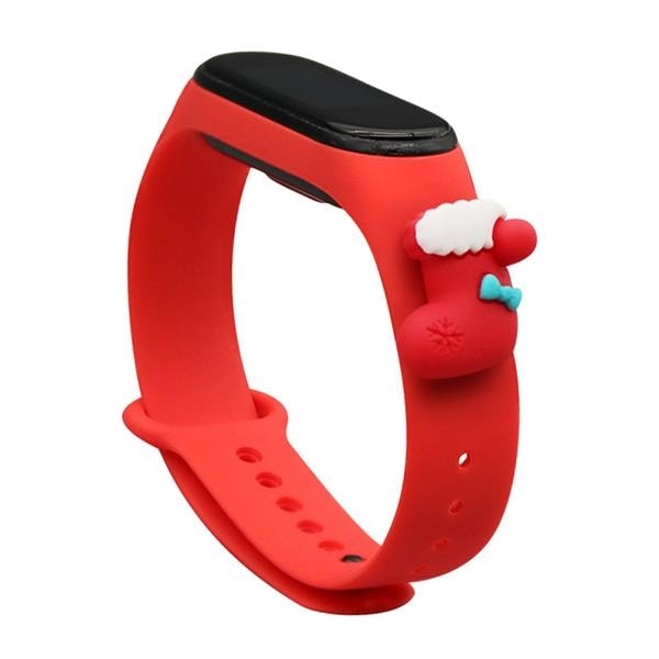 Xmas Sock Replacement Band Xiaomi Mi Band 4/3 - Röd