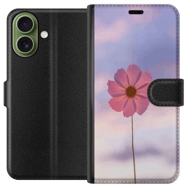 Pung Taske til Apple iPhone 17 med Lyserød Blomst