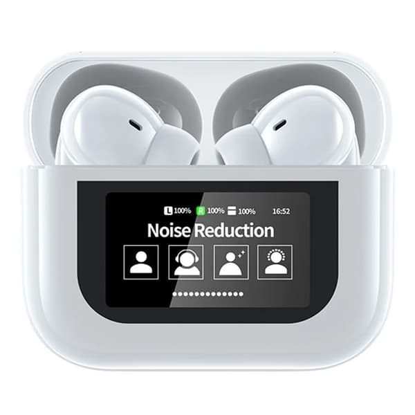 In-Ear Hörlurar Bluetooth med Pekskärm YW07 - Vit Vit