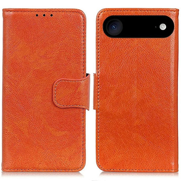 iPhone Air Plånboksfodral Äkta läder - Orange Orange