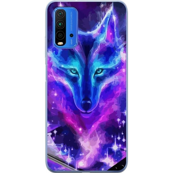 Mobilskal till Xiaomi Redmi 9T med Neon Varg