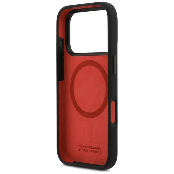 BMW Mobilskal till iPhone 17 Pro MagSafe Silikon Horizontal Line Svart