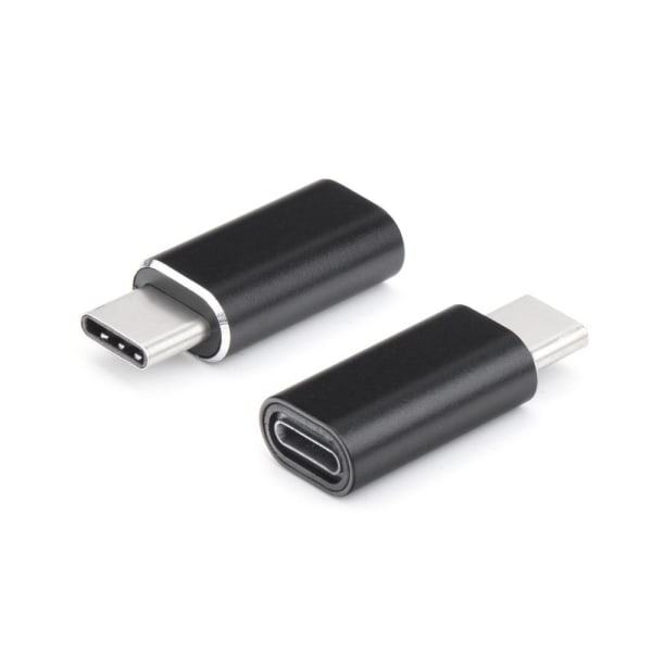 Adapter oplader til iPhone Lightning 8-pin - USB-C Sort
