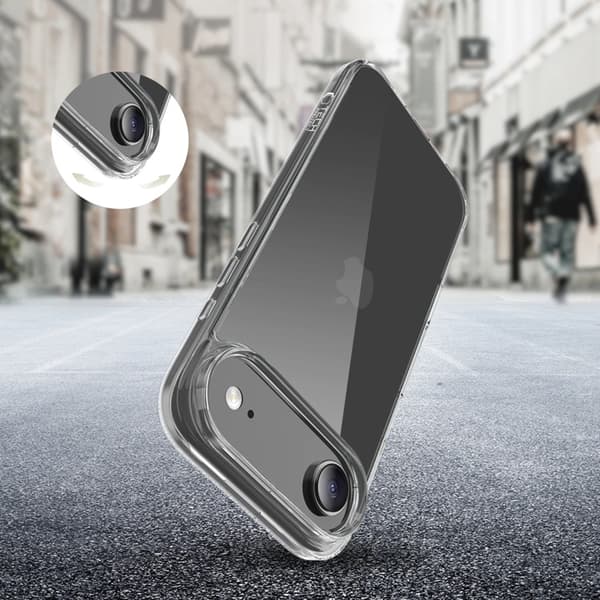 Tech-Protect Telefontaske til iPhone Air Flexair Hybrid - Klar Svart