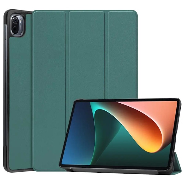 Xiaomi Pad 5 Fodral med Stativ - Svart Grön