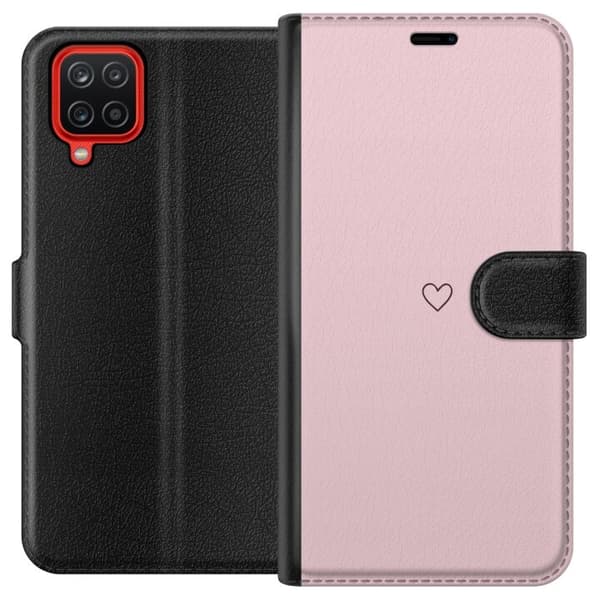 Plånboksfodral till Samsung Galaxy A12 med Litet Hjärta