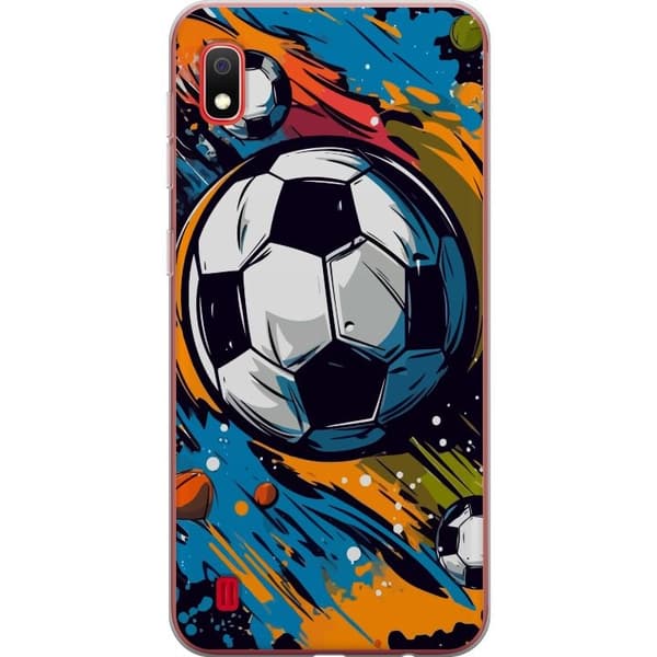 Mobilskal till Samsung Galaxy A10 med Fotbollar