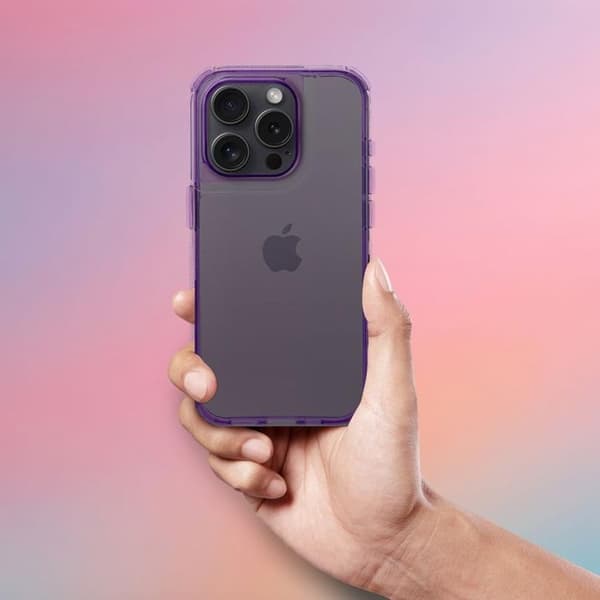Mobilskal till iPhone 16e Matrix Clear - Ljus violett Lila
