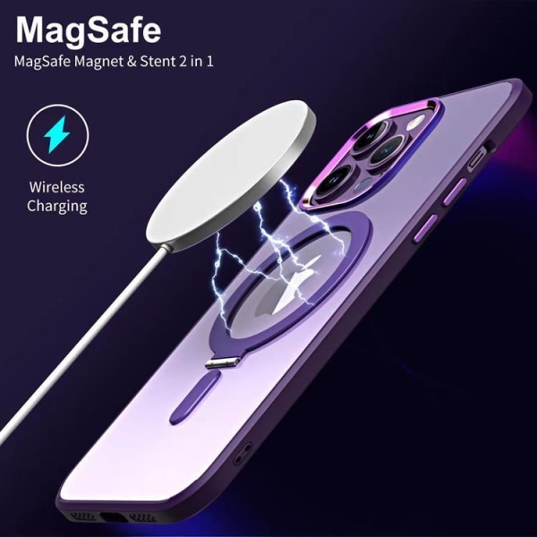 iPhone 14 Mobilskal Magsafe Bracket - Lila