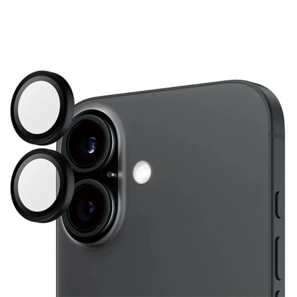 PanzerGlass iPhone 16/16 Plus Kameralinsskydd Härdat Glas Black