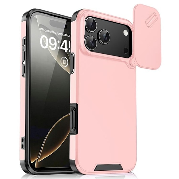 Mobilskal till iPhone 17 Pro Max Slide Kamera - Rosa Rosa