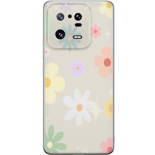 Mobilskal till Xiaomi 13 Pro med fejdande blommor