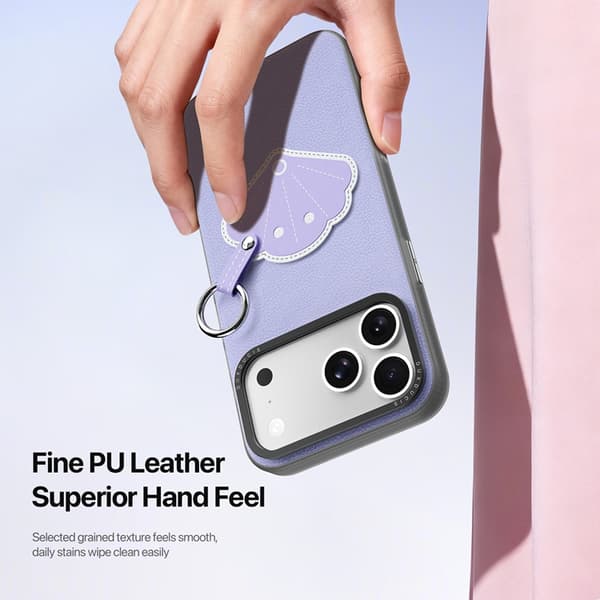 DUX DUCIS Mobilskal till iPhone 17 Pro Max Fingerring/Rem Luvy Series Lila