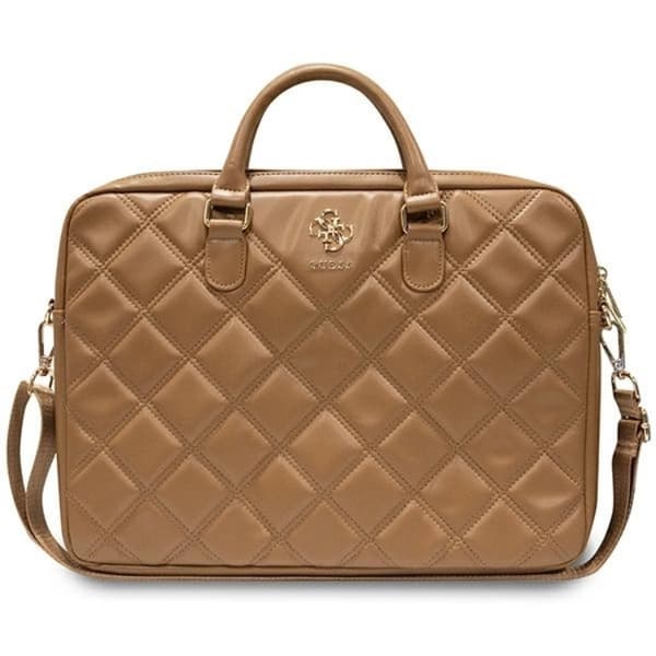 Guess Computertaske 16" Quiltet 4G - Brun Brun