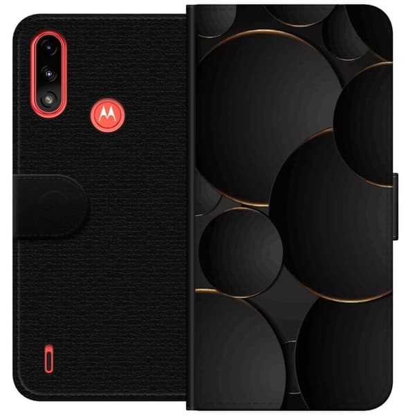 Plånboksfodral till Motorola Moto E7 Power med Lyxig Cirklar