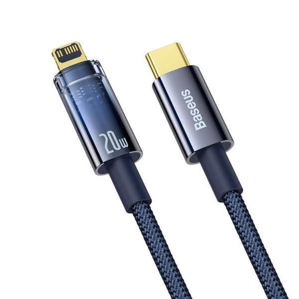 Baseus Explorer USB Type-C - Lightning-kaapeli 20W 2m - sininen